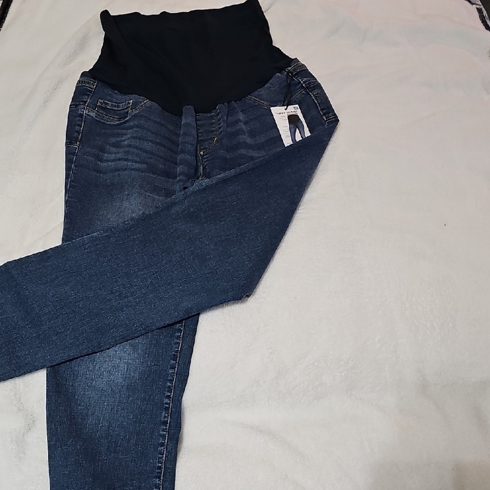 Women's Blue Maternity Jeans